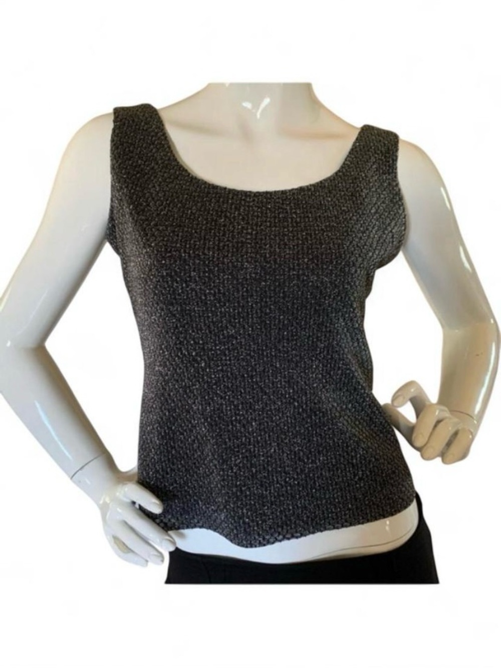 Black & Silver Andrea Polizzi for rex lester top